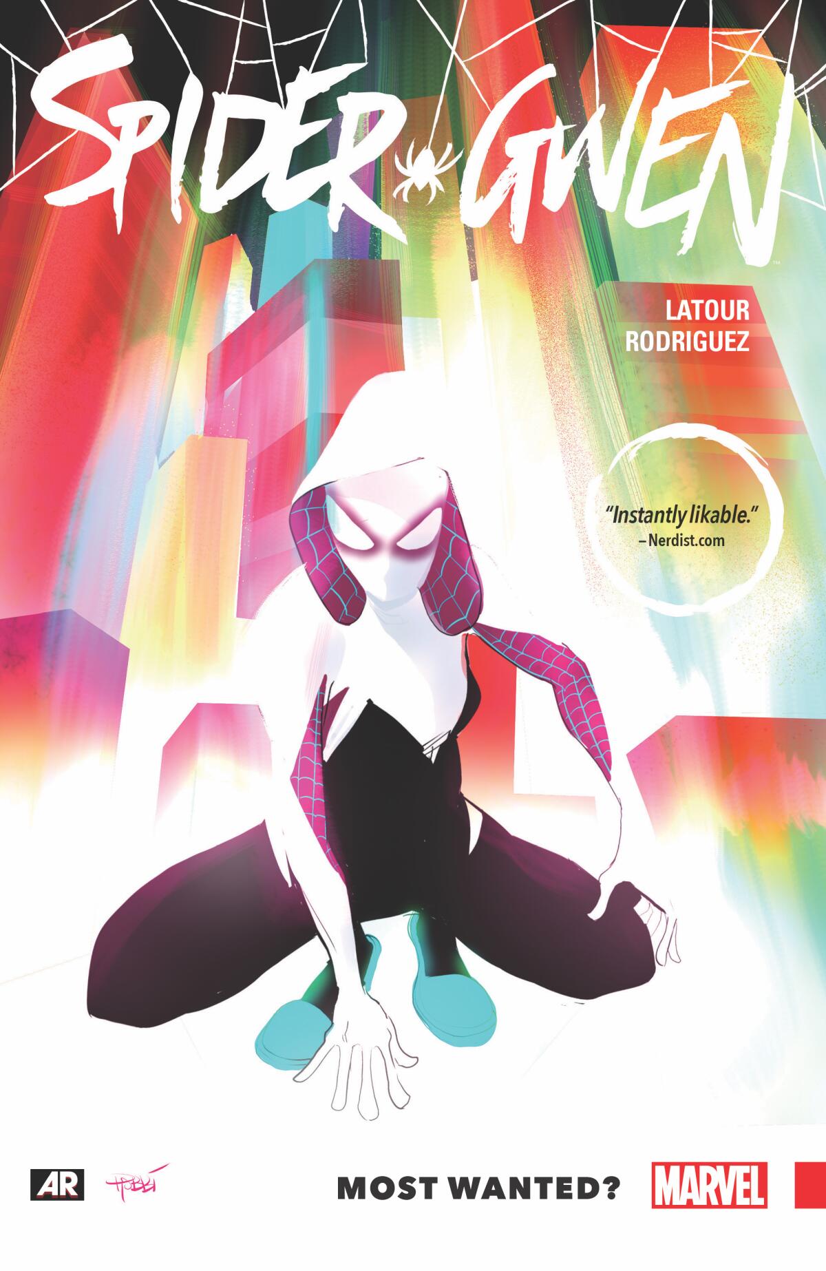 Spider-Woman on the cover of "Spider-Gwen" No. 1