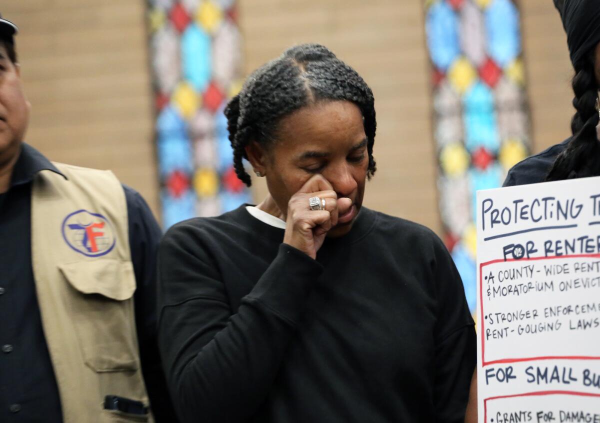 Alana Lewis of Altadena at the First African Methodist Episcopal Church in Altadena.