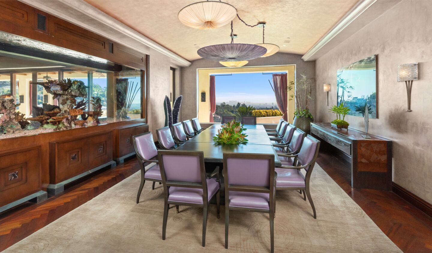 The dining room.