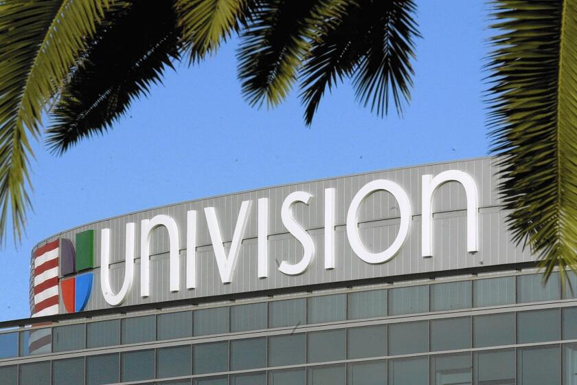 Univision's new service provides live streams of its two over-the-air broadcast TV networks — Univision and UniMás — but not the company's popular cable TV channels.