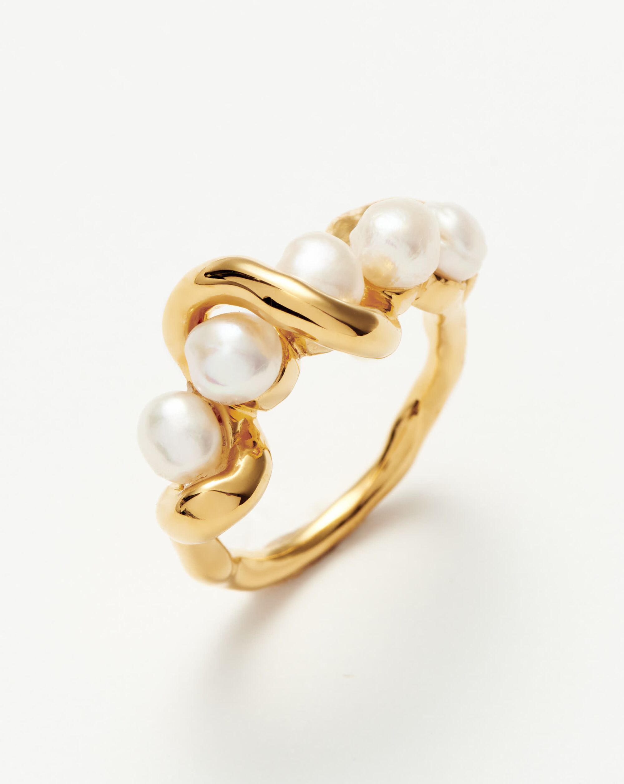 Photo of Missoma pearl ring.