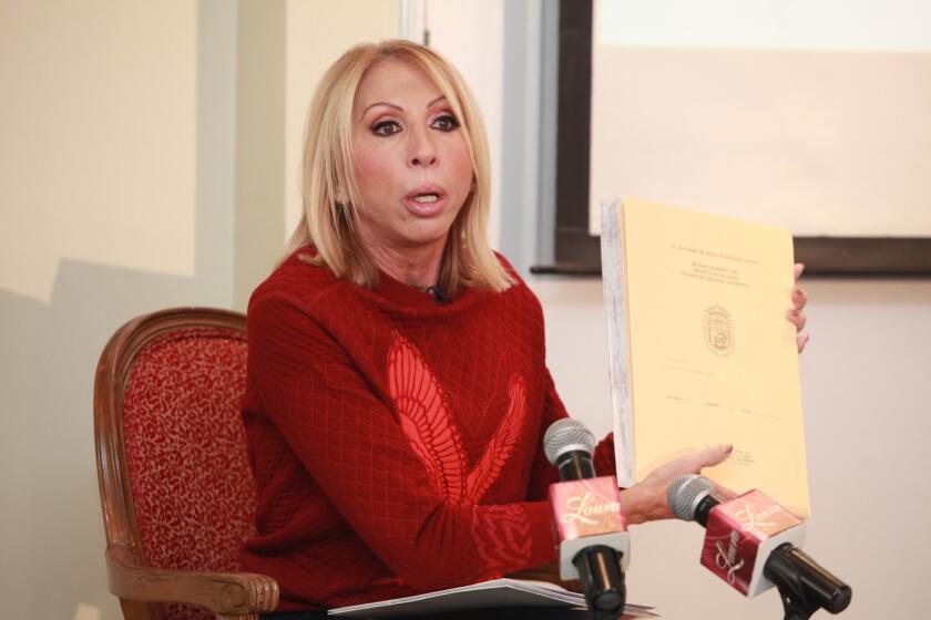 La conductora peruana Laura Bozzo en una imagen del pasado.