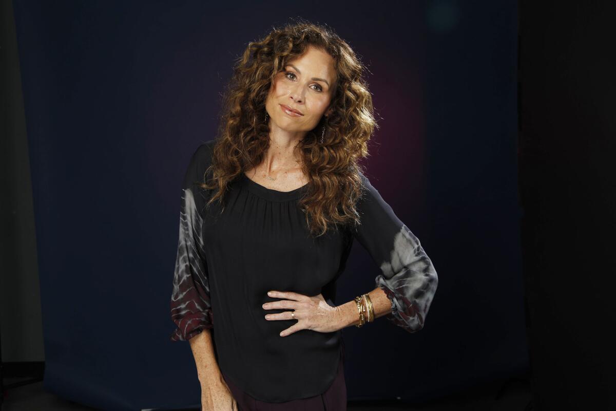 SEVERELY HILLS, CA.,APRIL 10, 2017--Actress Minnie Driver stars as Maya DiMeo a take-charge British mother with a no-holds-barred attitude in the ABC sitcom SPEECHLESS. (Kirk McKoy / LOS ANGELES TIMES)