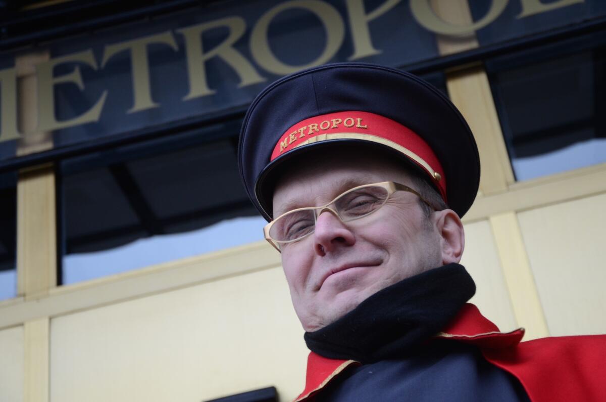 This kind and patient doorman was working the entrance of Moscow's Metropol hotel on a chilly February day in 2013.