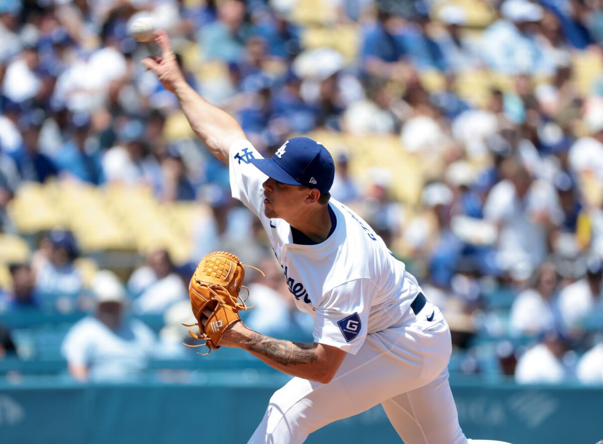 Dodgers pitcher Gavin Stone gave up one run and six hits against the Marlins on Wednesday afternoon.