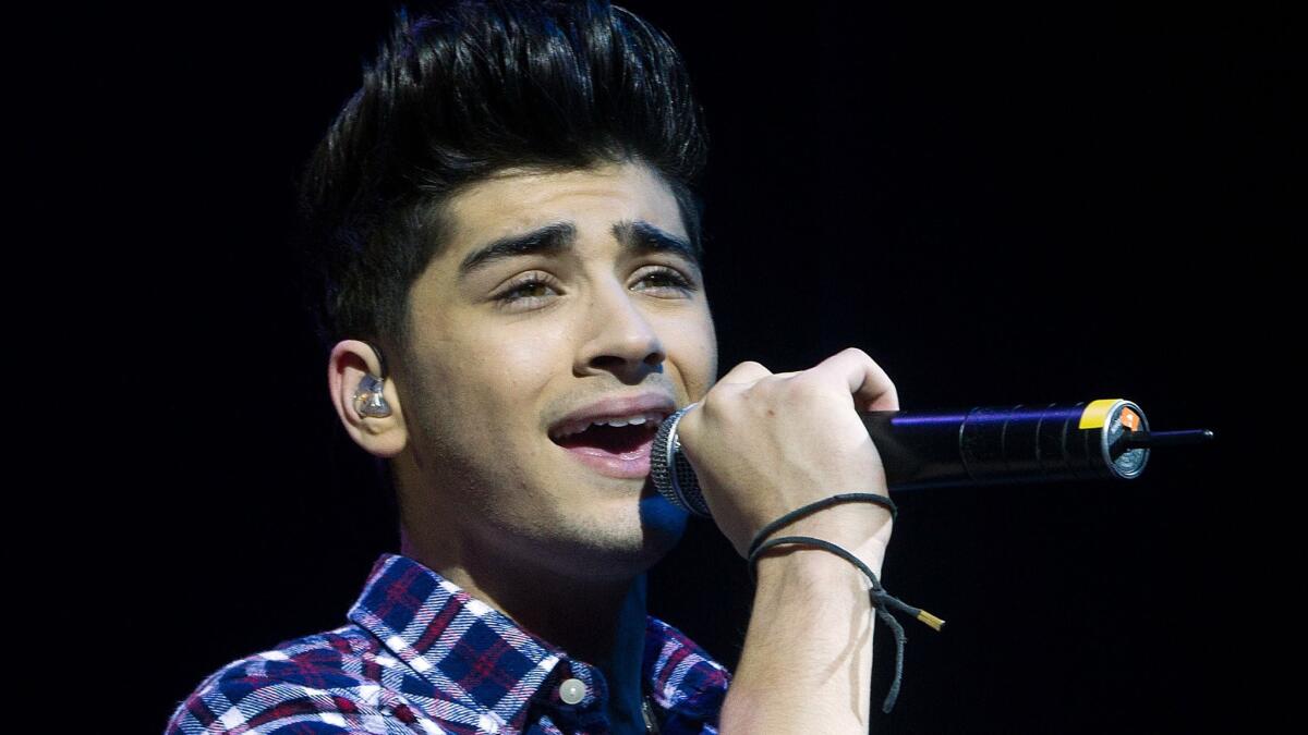 Zayn Malik, shown performing with One Direction in April 2012, has quit the group for good.