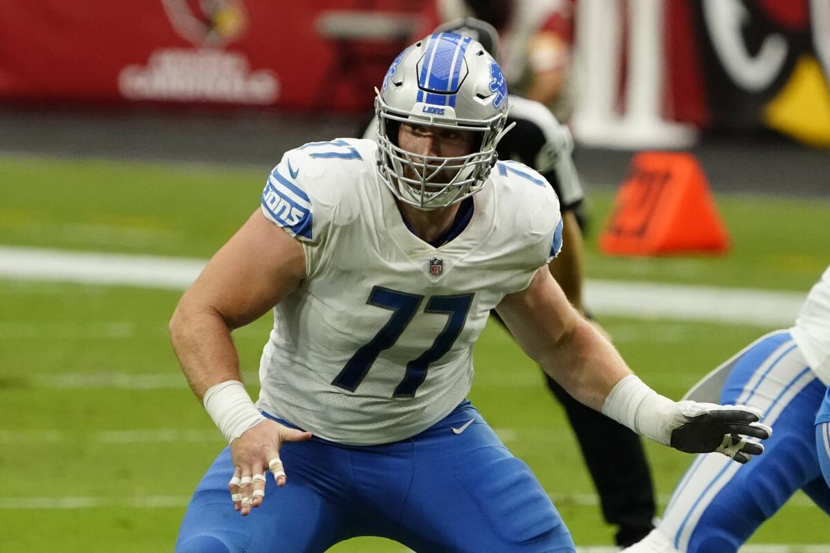 Lions sign Pro Bowl center Frank Ragnow through 2026 season - The San Diego  Union-Tribune