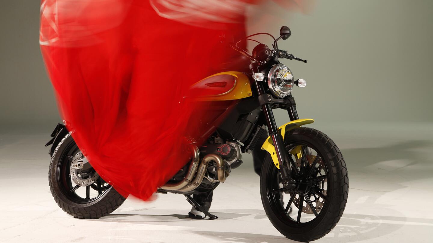 Ducati unveiled its newest motorcycle, the 2015 Ducati Scrambler. It's a throwback to the company's bikes of the 1960s and 70s.