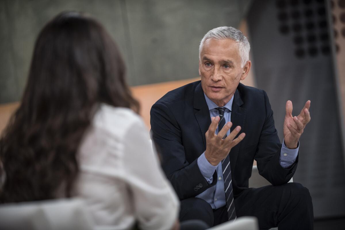 Univision news anchor Jorge Ramos at the Univision studios in Miami in 2014.