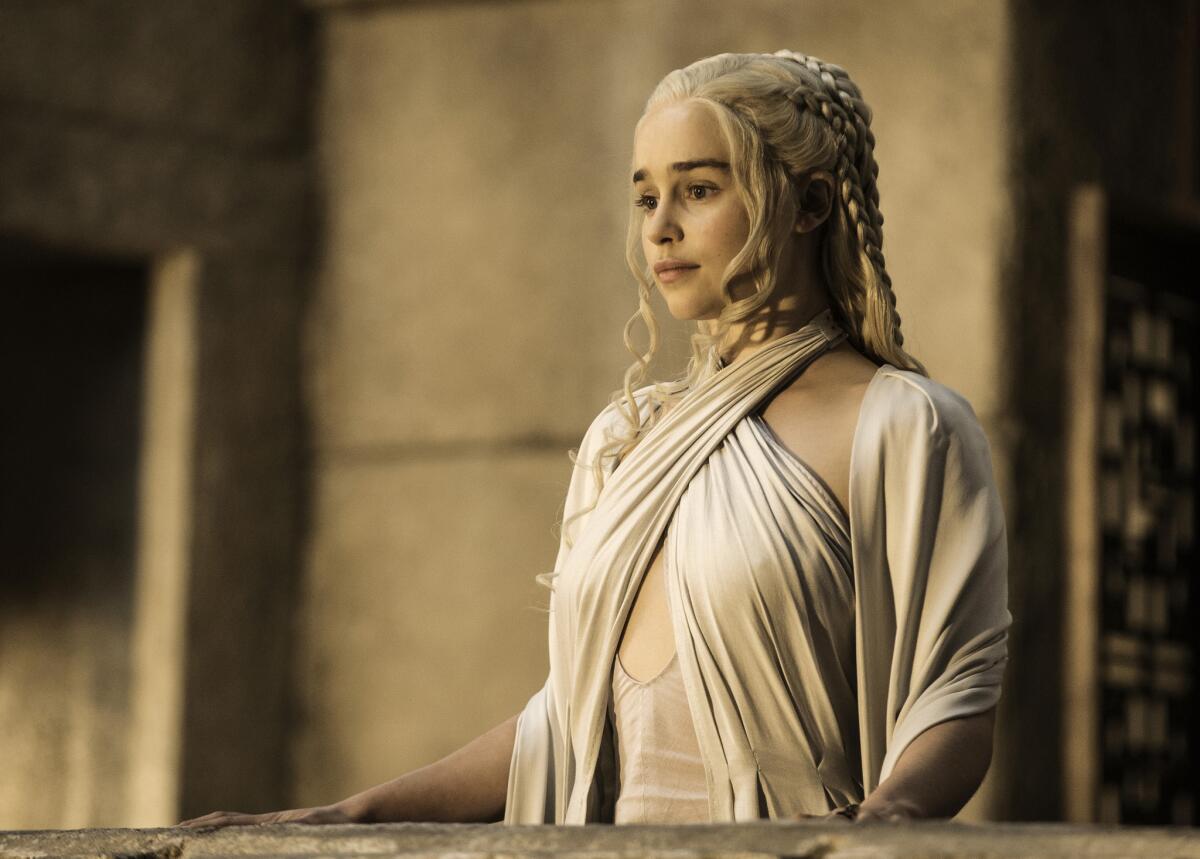 Emilia Clarke in the Emmy-winning HBO series "Game of Thrones."