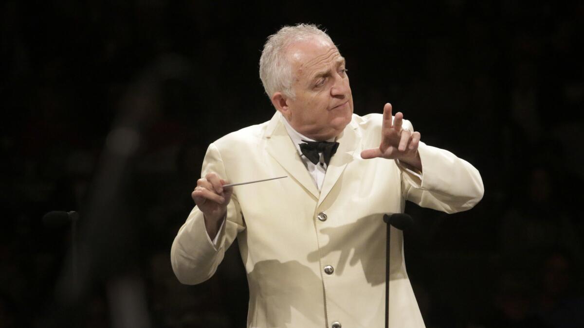 Bramwell Tovey conducts the LA Phil at the Hollywood Bowl. The program was top-heavy with the formidable Rachmaninoff Piano Concerto No. 3 — now popularly known, thanks to the movie "Shine," as the Rach 3 — leading off matters.