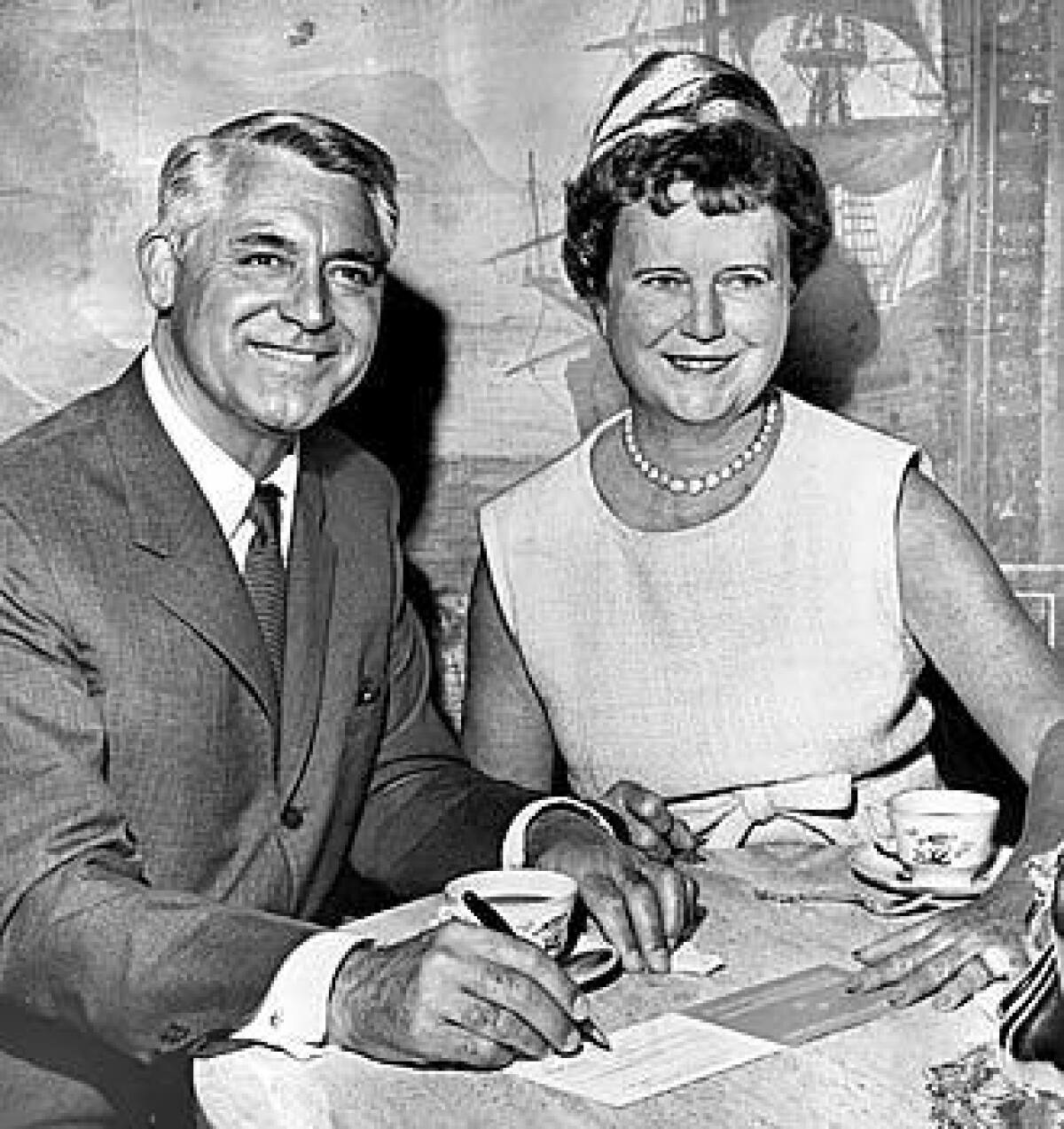 Cary Grant and Dorothy Buffum Chandler in 1963.