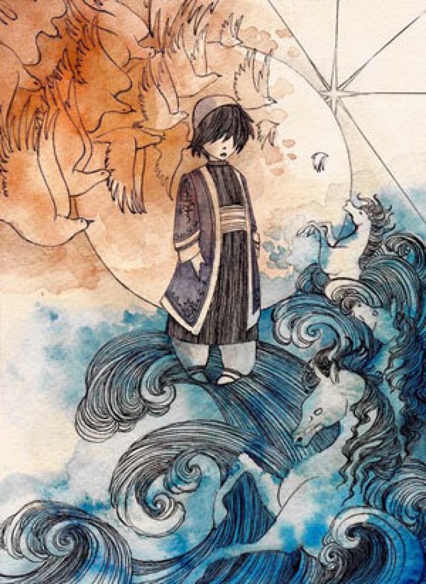 Illustration for Jane Ciabattari's review of the novel "The Oracle of Stamboul" by Michael David Lukas.