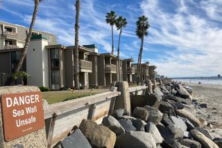 North Coast Village in Oceanside has asked the California Coastal Commission for permission to enlarge its seawall.