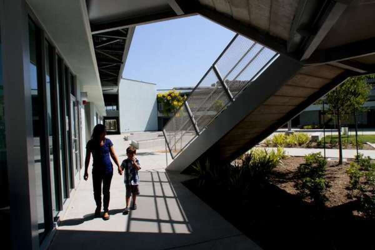 Playa Vista Elementary School opened this year in the planned community near Marina del Rey.