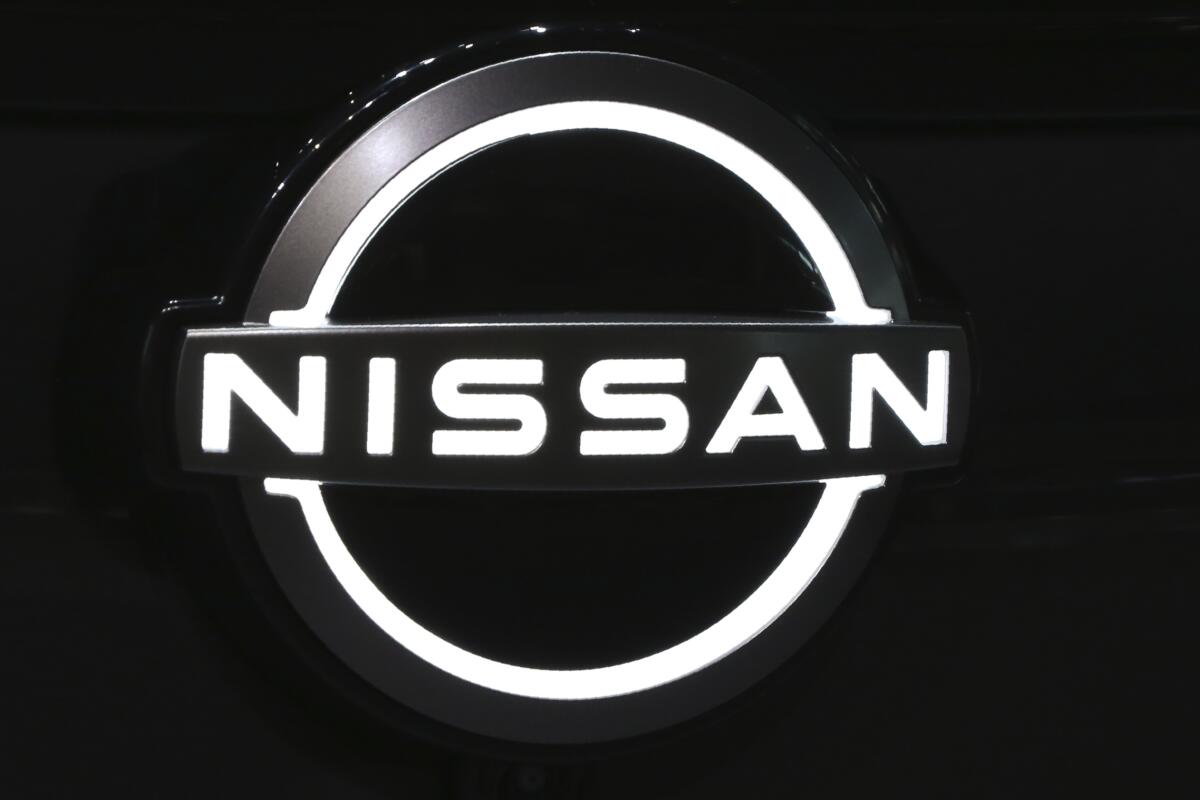 The Nissan logo 