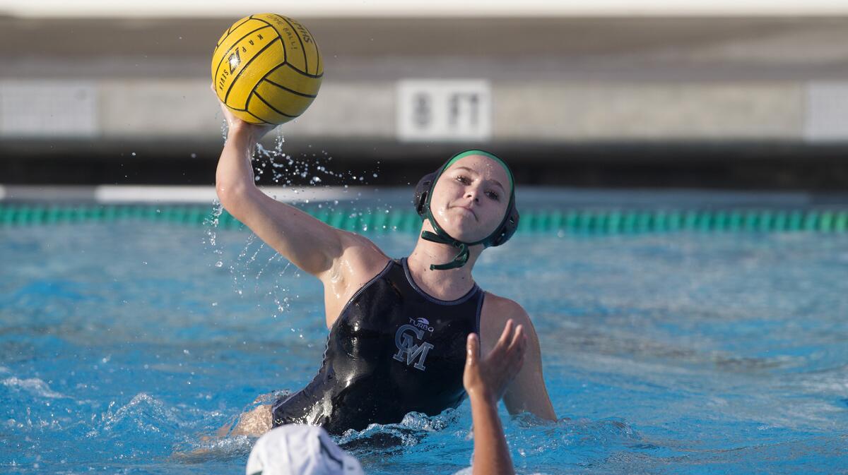 Costa Mesa High junior Sofia Rice, shown here on Jan. 11, 2017, leads the Mustangs in goals (75), assists (57) and steals (60) this season.