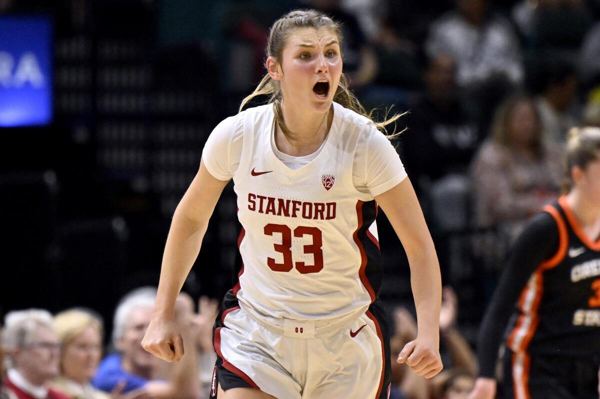 No. 2 Stanford rallies past No. 13 Oregon State 66-57 to reach Pac-12 ...