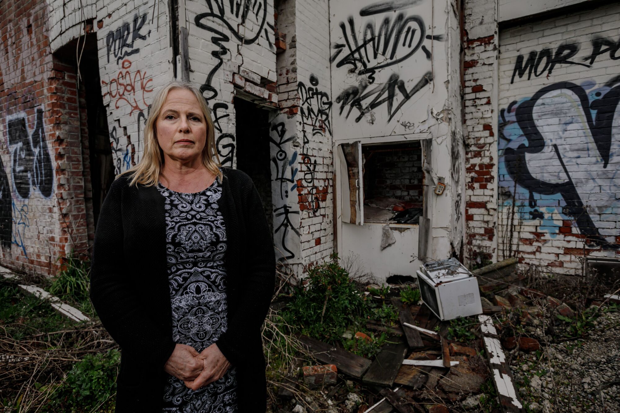 Karen Selway's building, where she ran a market research company, was damaged in the quake and ordered demolished.