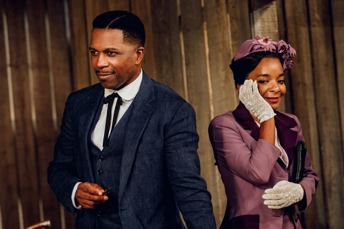 Leslie Odom, Jr. and Kara Young in PURLIE VICTORIOUS - Photo by Marc J. Franklin