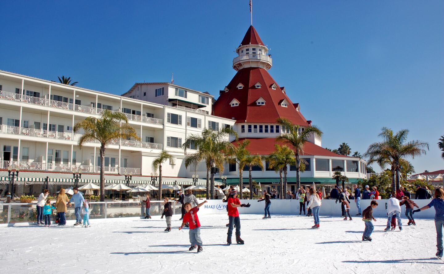 2. Hotel del Coronado The red-roofed Hotel del Coronado, which dates to the 19th century, stands a few miles from downtown San Diego. Distance: 127 miles More info: • Hotel review • Hotel website