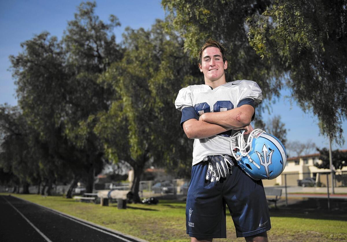Corona del Mar running back J.T. Murphy is the Football Player of the Week.