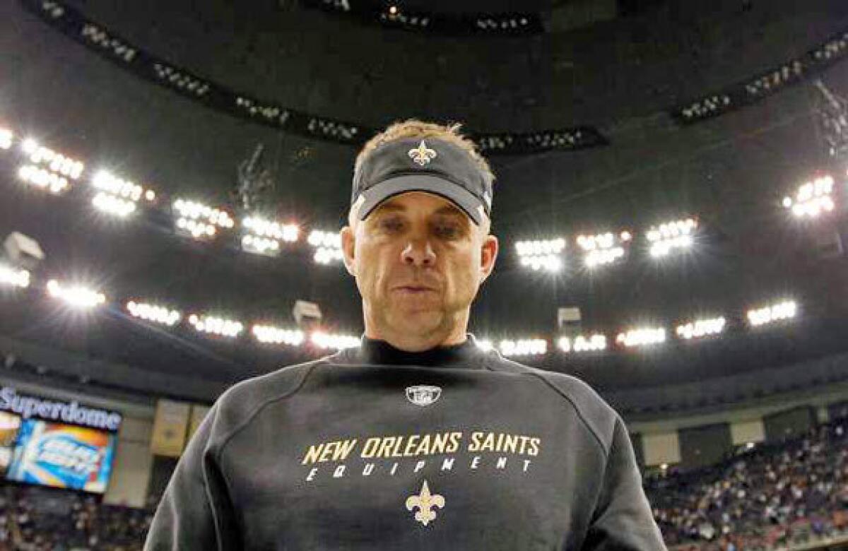 New Orleans Saints Coach Sean Payton during the 2011 season.