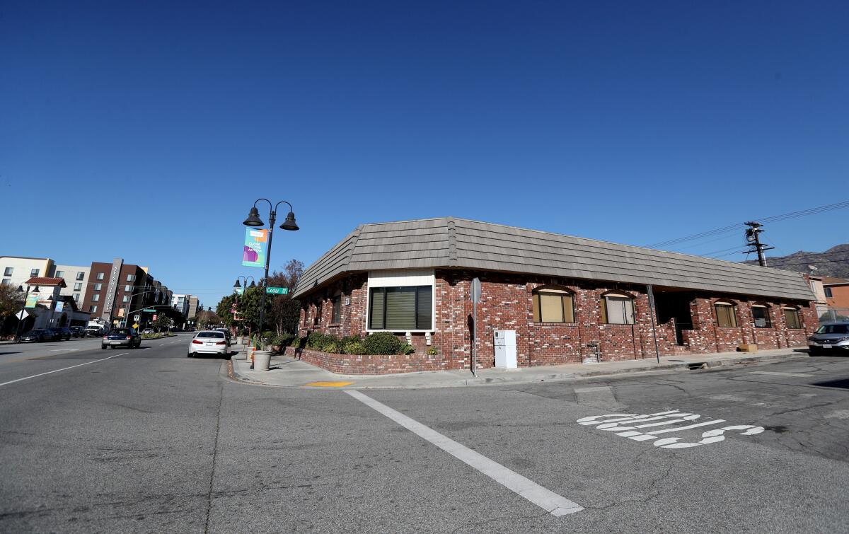 The site of a proposed mixed-use project at 624-30 S. San Fernando Blvd., in Burbank.