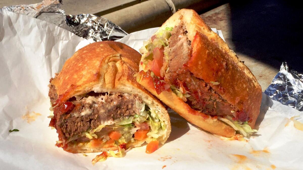 Meatloaf sandwich from Bay Cities Italian Deli.
