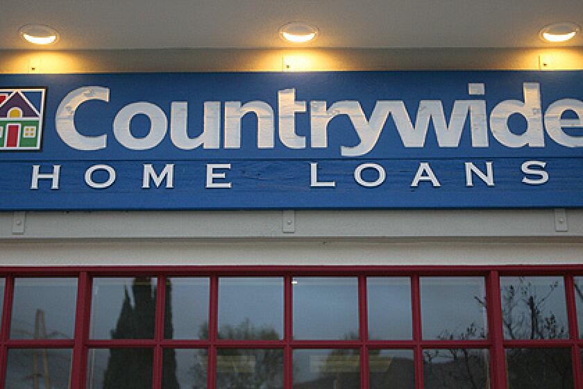 A Countrywide Bank Home Loans branch is seen in La Canada, Calif. Monday, Jan. 28, 2008.