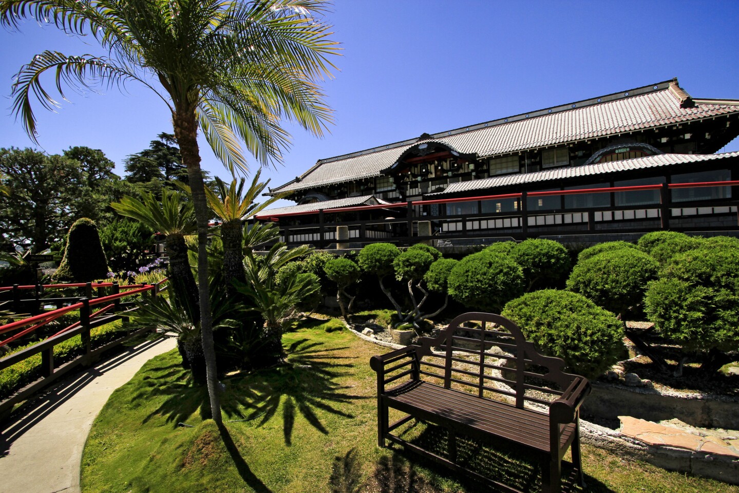 Yamashiro restaurant and garden, in the Hollywood Hills. Built from 1911 to 1914, Yamashiro is a replica of a palace located in the mountains of the former Yamashiro Province near Kyoto, Japan.
