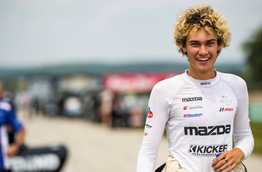 Chris Nunes began his career in East County and is now a title contender in the Mazda MX-5 Cup.