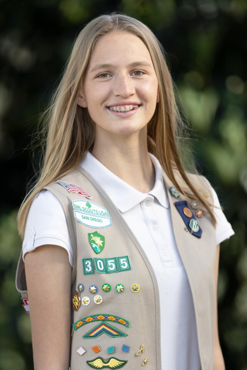 Senior Girl Scout Daphne Jones was recently named an Emerging Leader by Girl Scouts San Diego.