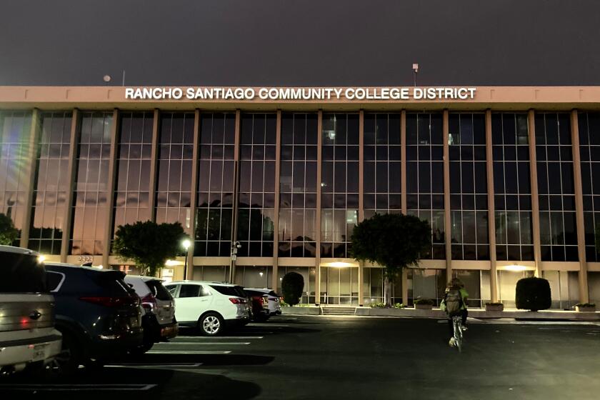 Rancho Santiago Community College District headquarters in Santa Ana, on September 9, 2024.