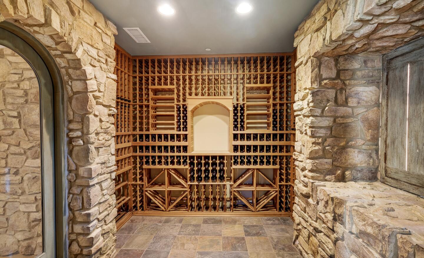 The wine cellar.