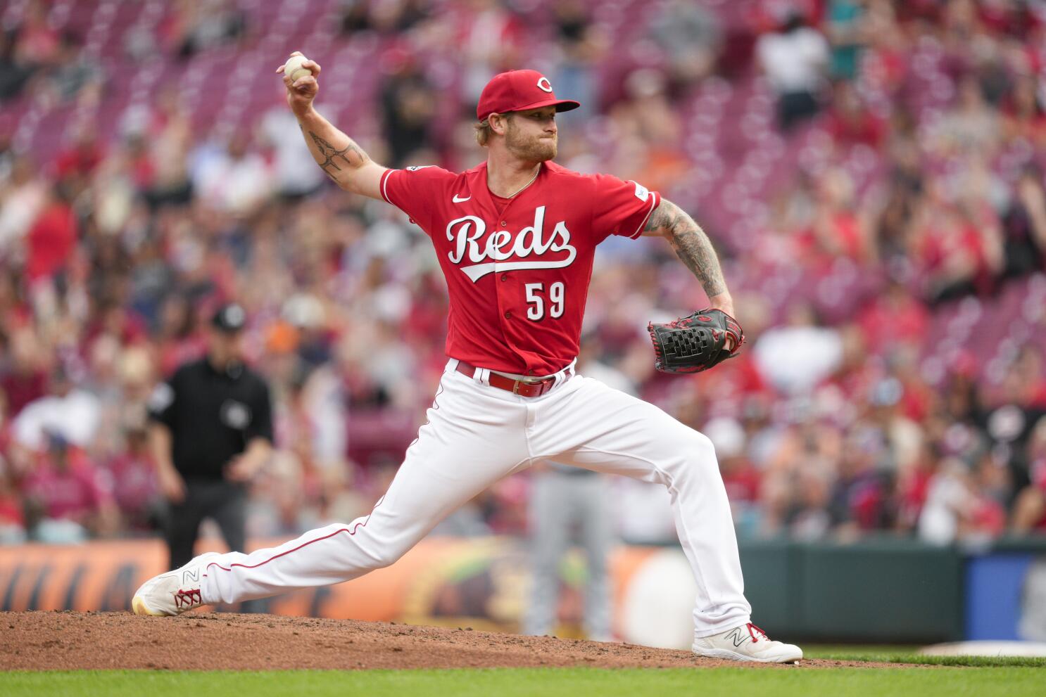 Reds Pitcher Expected To Recover After Line Drive To Face : The Two-Way :  NPR