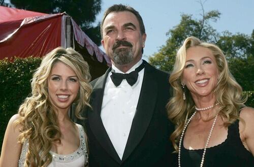 Tom Selleck: The former "Magnum P.I." and "Las Vegas" star, shown here with his wife and daughter at the Emmy awards last year, has endorsed Sen. John McCain.
