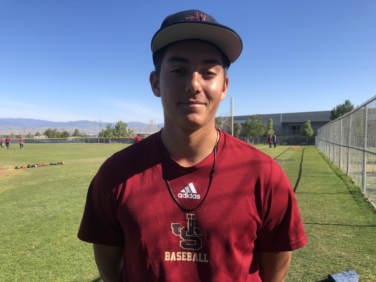 JSerra pitcher Gage Jump struck out seven in three innings against Palm Desert.