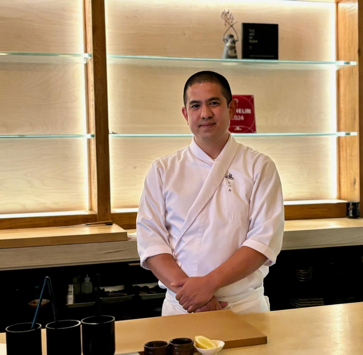 Chef Jordan Nakason of Rebel Omakase in Laguna Beach.