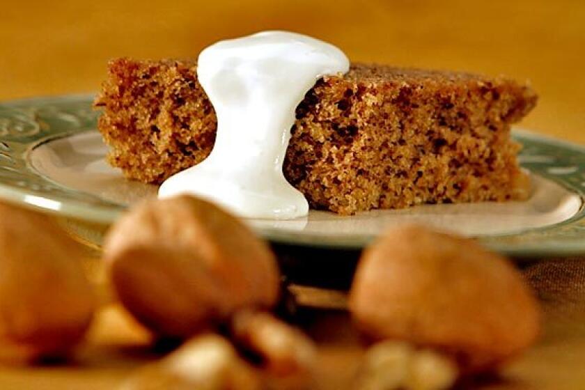 Walnuts are critical in this cake. Recipe: Greek walnut cake