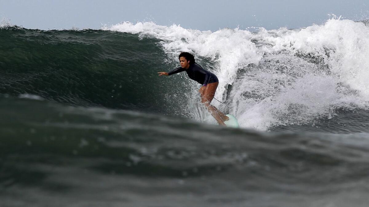 shes on edge. (A CHS Lady Surf Club)