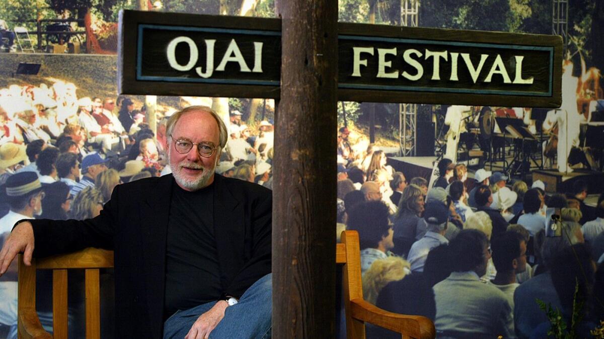Thomas Morris in 2004, when he first became artistic director of the Ojai Music Festival.