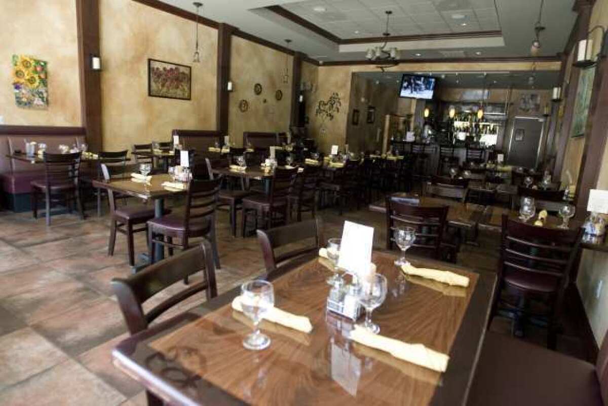 An interior shot of Roxolana, a Ukranian restaurant in Pasadena.
