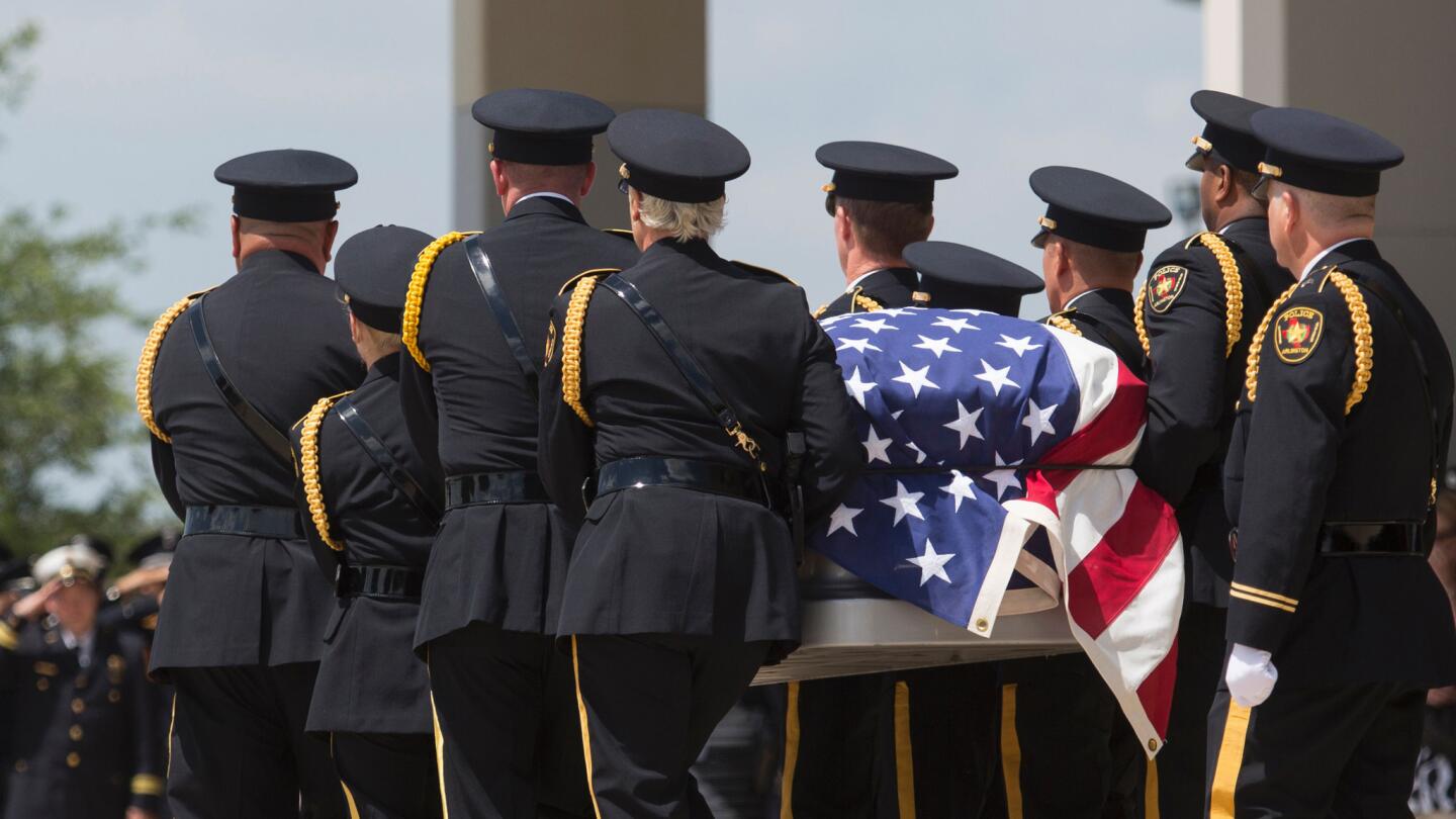 Officer Brent Thompson's funeral