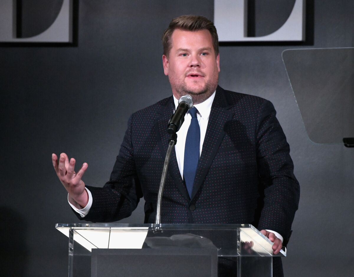 James Corden at Elle's Women in Hollywood event.