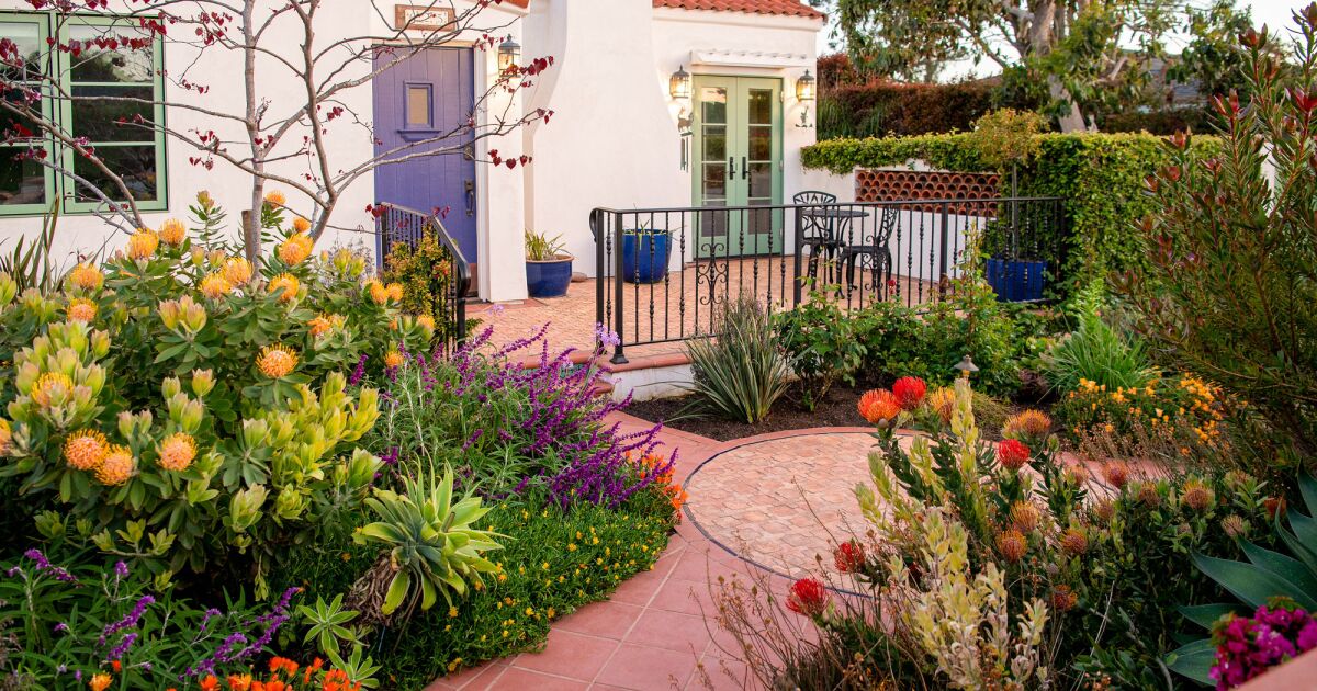 Intimate settings: Garden's five 'rooms' create colorful areas to ... - The San Diego Union-Tribune
