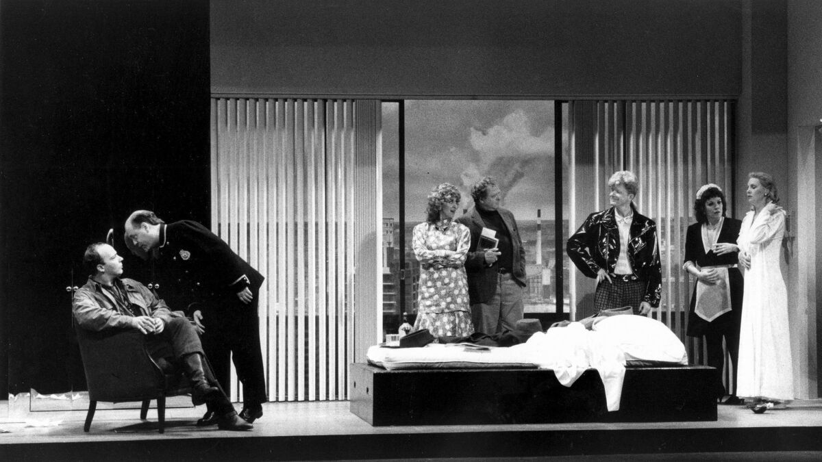 The cast of Peter Sellars' production of Mozart's "Le Nozze di Figaro" during a dress rehearsal.