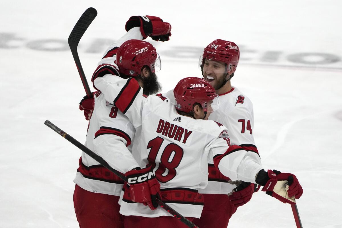 Hurricanes open 2nd round with dominant win over Devils