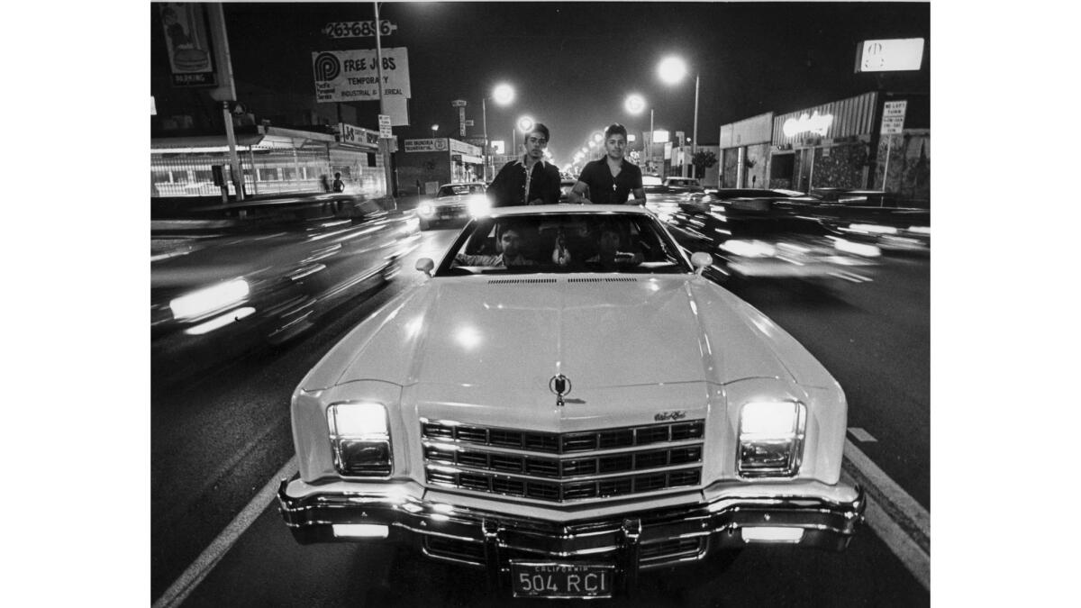 August 1979: A mile-long strip of Whittier Boulevard between Atlantic Boulevard and Eastern Avenue popular with cruisers would soon be closed down.