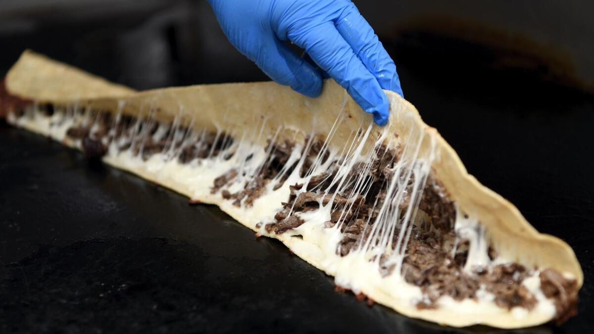 A machete gets its turn on the griddle at Fonda Mixcoac.